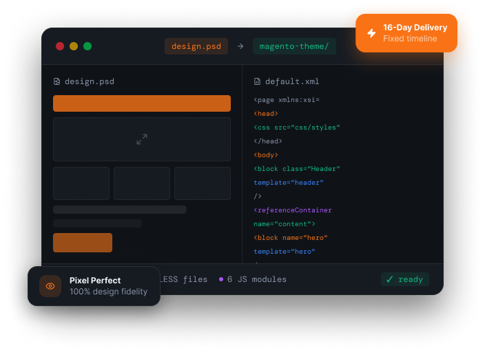 PSD to Magento Conversion
