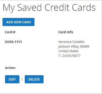 magento 2 saved credit card extension development