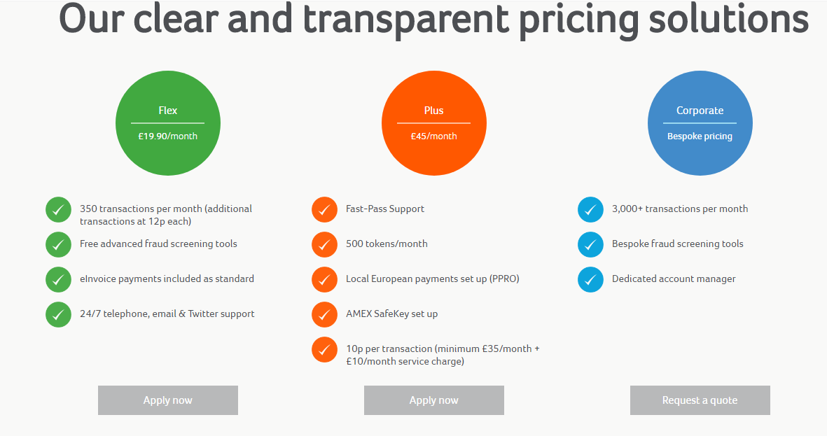 transparent and clear pricing solutions