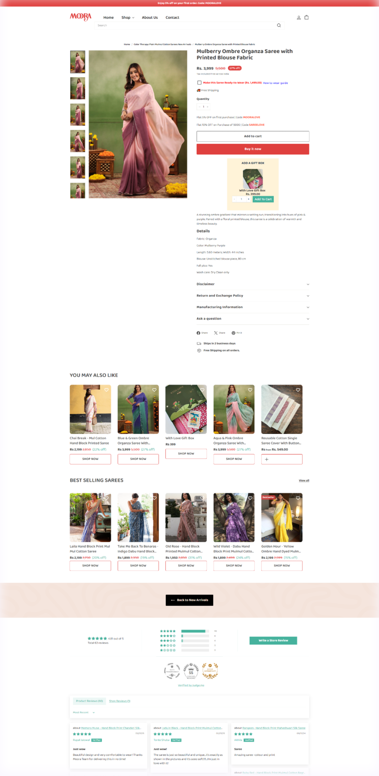 Final Moora website