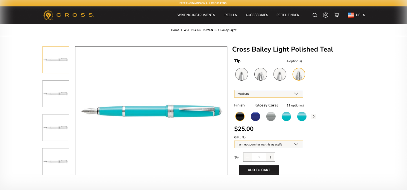 Final cross website