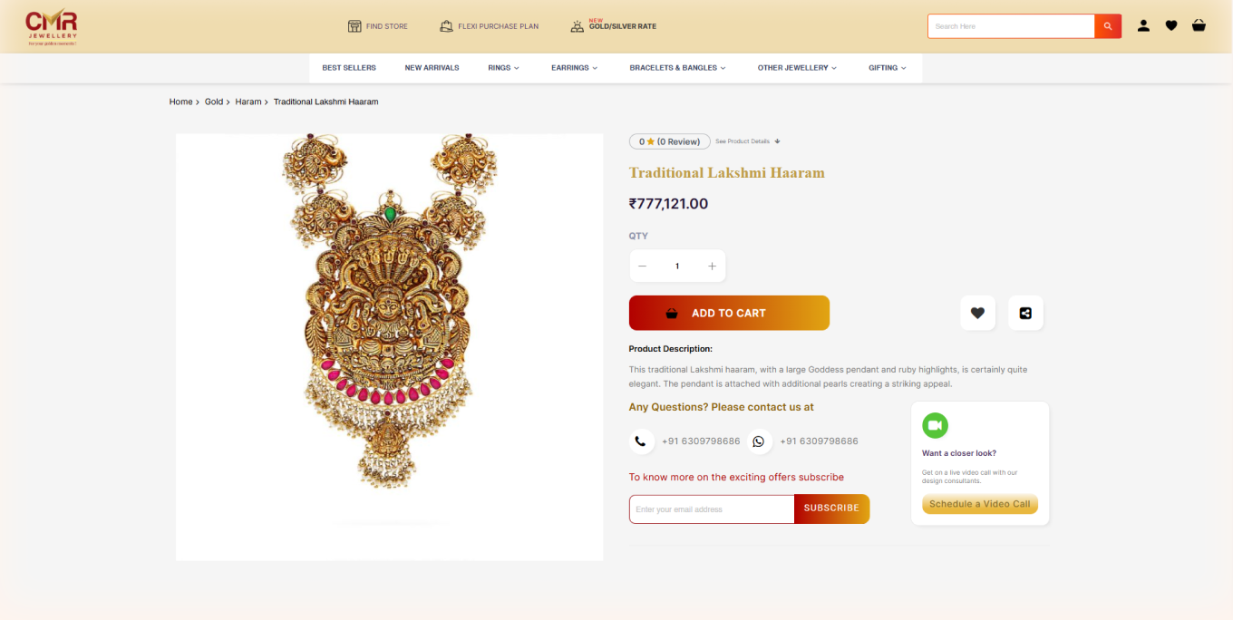 Final Jewellery website